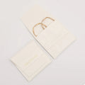 PUPPYSEW White PU Leather Jewelry Pouch Bag Earrings Necklace Gift Packaging Bags Jewelry Envelope Pouches Bag With Logo Printed