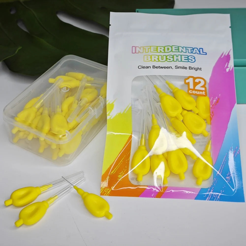 Advanced Clean Interdental Brushes Easy-to-Use Angle Cleaners for Plaque Removal Toothpick Accessory Included