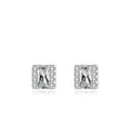 Customized Luxury Fine Jewelry Temperament Zircon Stud Earrings 925 Silver Designs Beautiful Earrings for Women