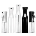 PET 200ml/300ml/500ml Continuous Spray Hair Hairspray Bottle Microlabel Salon Hairstylist Plastic Pump Sprayer for Liquid Soap