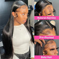 CLJhair Straight 13x6 Full Frontal Transparent Lace Brazilian Human Hair MegaBDM
