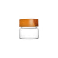 High Borosilicate Glass Jar Kitchen Organizer 100ml Transparent Food Storage Glass Jar with Bamboo Lid