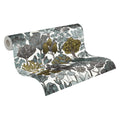 Germany Luxury Non Woven Contract Wallpaper Rolls Jungle Green/Grey/Yellow/White Wash-Resistant Flowers Living Room Kitchen