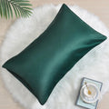 Custom Logo Embroidered Envelope Luxury Polyester Satin Moisture-wicking Throw Pillowcases Pillow Covers