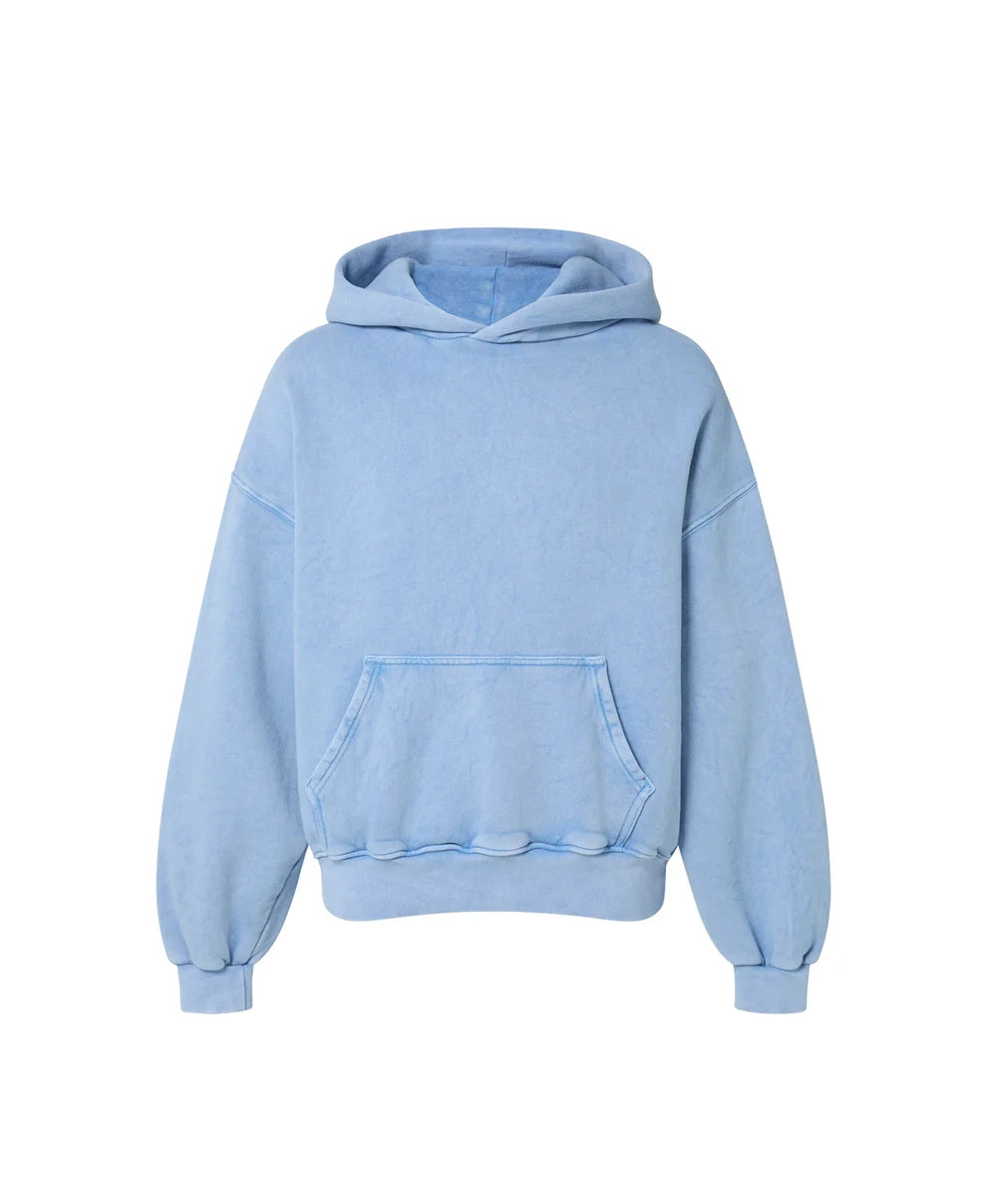 Heavyweight Oversized Stone Washed Hoodie Women Custom Casual Streetwear Solid Breathable Knitted Fleece Gym Winter 100% Cotton