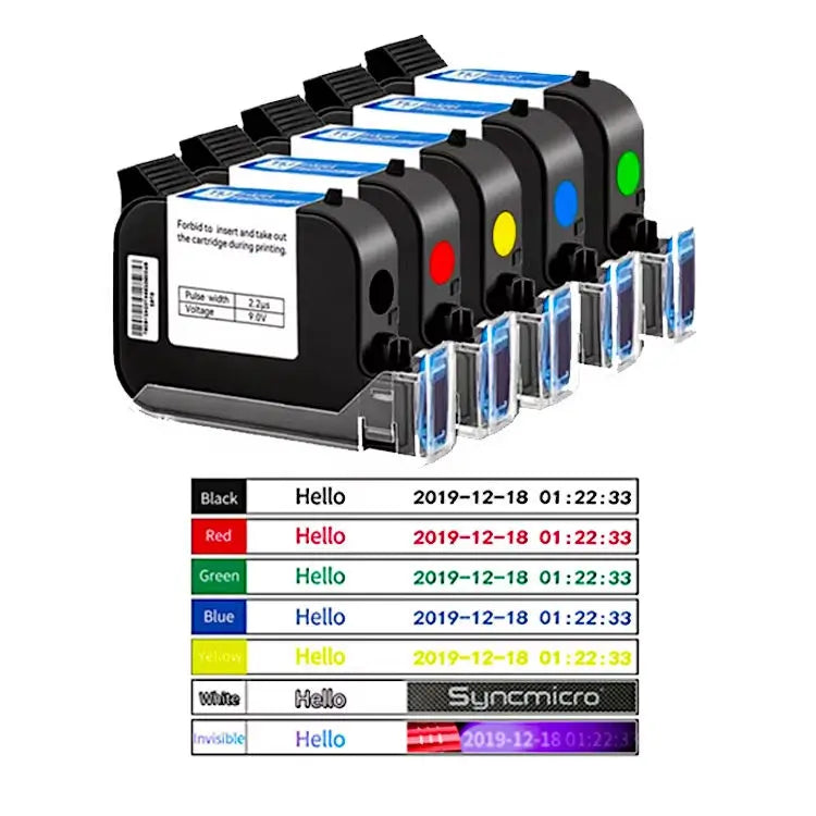 WAISU a Level Premium Ink Cartridges Can Print Plastic Metal Ink Cartridge for Printer Handheld Machine and Online Machine