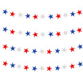 2-meter 22 Piece American Independence Day Red Blue White Five Pointed Star Pentagram Decal Patriotic Party Decoration