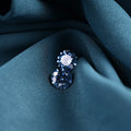 SICGEM Moissanite Stone VVS1 Round Cut 6.5 mm 1 Carat Moissanite Blue Custom Moissanite