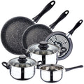 5 PIECE COOKWARE SET + 3 PANS SET (18/24/24CM)