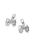 Wholesale Bow Keychain for Women Cute Bag Charms Kpop Key Chains Backpack Silver Car Key Chains Decoration Friend Gift