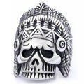 Fenyi Wholesale Jewelry Men's Retro Fashion Punk Rock Hip Hop Stainless Steel Thai Silver Personality Domineering Ring