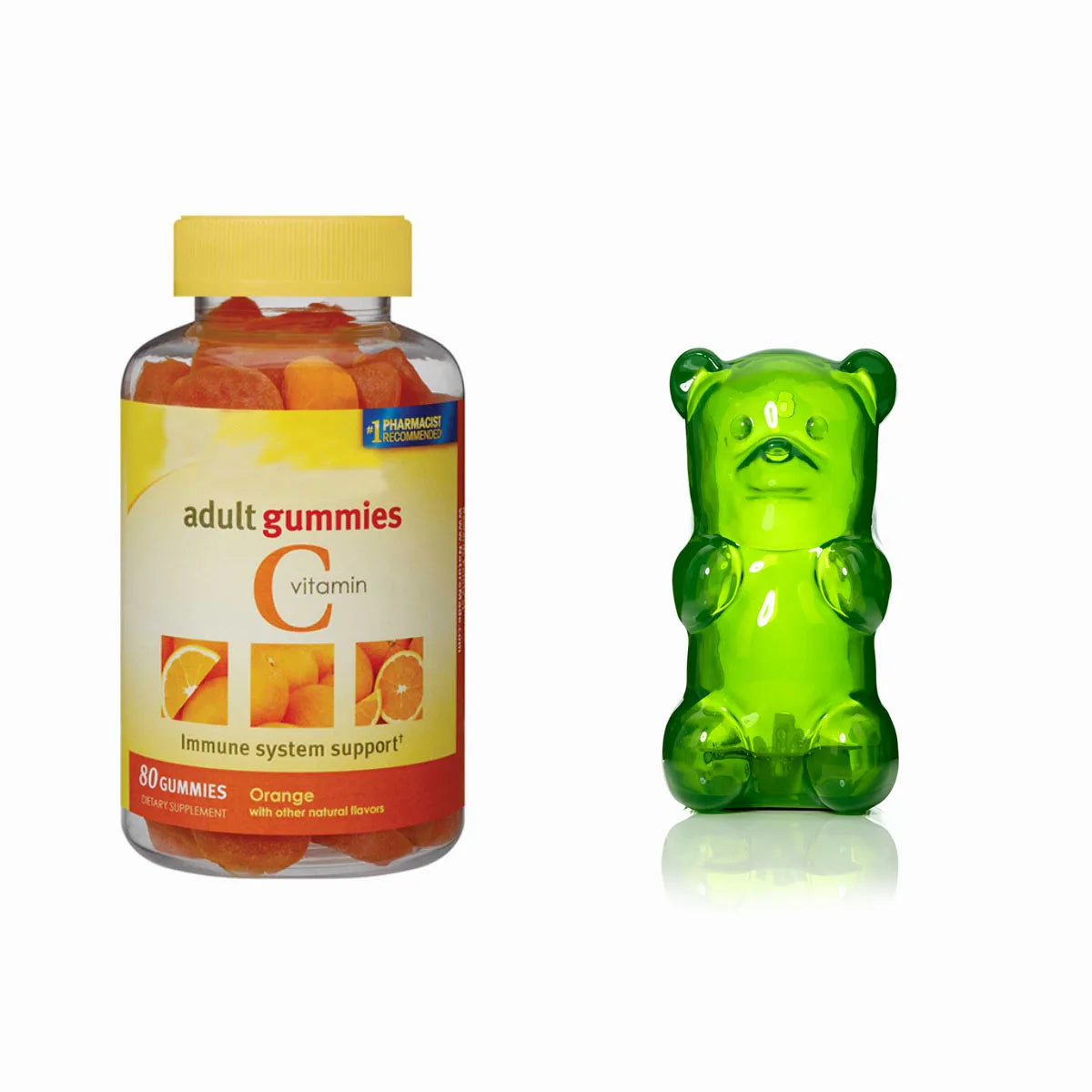 Factory Supply Private Label Custom Logo Color Flavor Shape Vitamin C Adult Gummies For Immune System Support MegaBDM