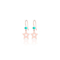 925 Sterling Silver Fine Stud Star Earrings Elegant and Luminous TR Made