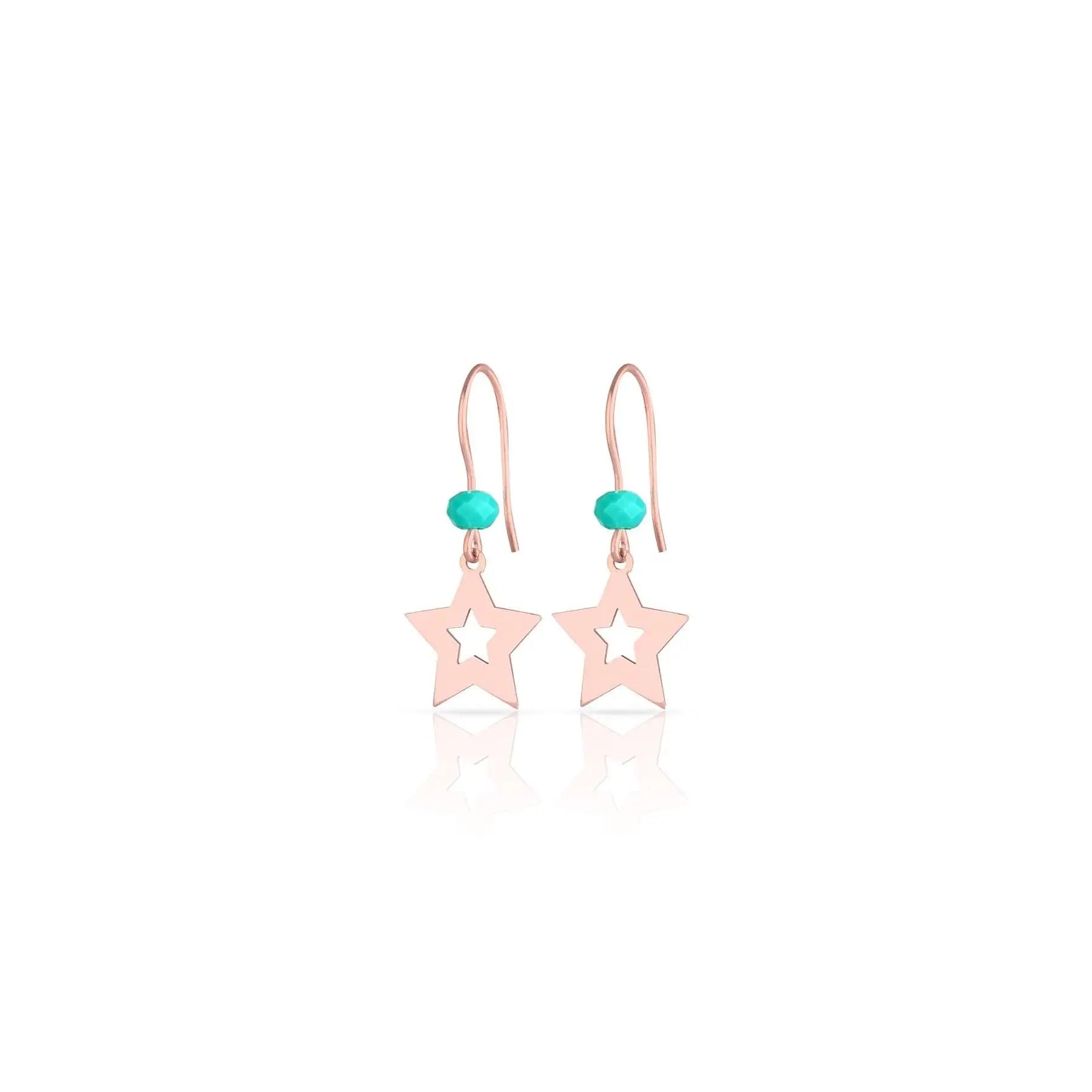 925 Sterling Silver Fine Stud Star Earrings Elegant and Luminous TR Made