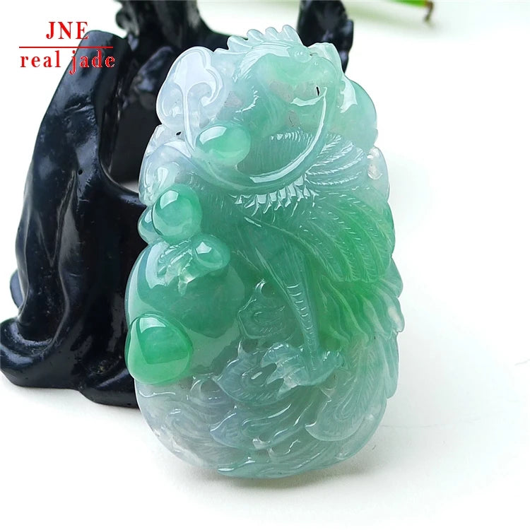 Myanmar Natural a Type Jadeite Jade Pendant Yang Green Peacock Brand Emerald Pendant 67.99 MegaBDM