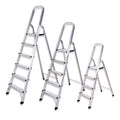 3 Steps Aluminum Contemporary Folding Light Ladder Thin 1.3-1.5mm Portable Home Use 150kg Load Capacity