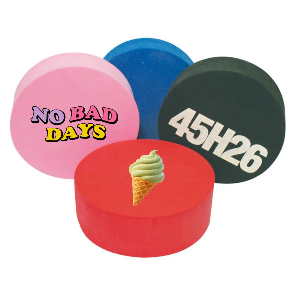 Custom Logo Mini Indoor Floor Game Outdoor Sports Kids Adults Practicing and Classic Training EVA Foam Sponge Ice Hockey Puck
