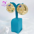 Meizi Jewelry's Stylish 18K Gold Copper Plated Drop Earrings Perfect Fashionable Gift for Women