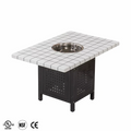 INS style modern commercial hot pot table barbecue table Induction Hot Pot