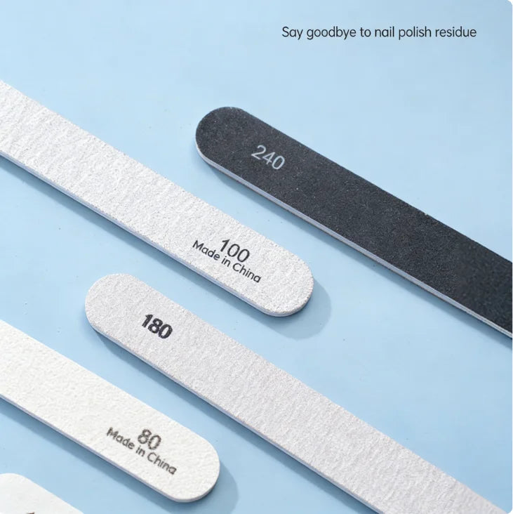 Durable Double-Sided EVA Sponge Multi-Grit 3-Pack Waterproof Salon-Grade Wear-Resistant Shaping Removal Gray Sand Manicure Nail