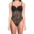 Black teddy bodysuit