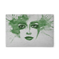 Made In Germany - Home Decor Canvas Picture Watercolour Art - Wall Mural In Grey And Green - Canvas Picture On Stretcher Frame
