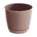 RATOLLA ROUND 2L pot dimensions (mm) 165x165x142 Mocca color