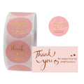 Embossed Business Cards Stickers Colorful Paper Card Printing Thank You for Your Order Cards Sticker