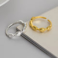 Low MOQ Wholesale Princess Cut Rhodium Plated Seashell Cocktail Rings 925 Sterling Silver Women's Party Jewelry Gifts