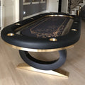 High-end Design Casino Poker Tables Deluxe Texas Hold'em Table Luxury Leather Poker Table Top-end Design