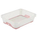 Mini Basket Non-Slip DIN A5 26.5 x 20 x 7 cm Jonas Transparent/Pink