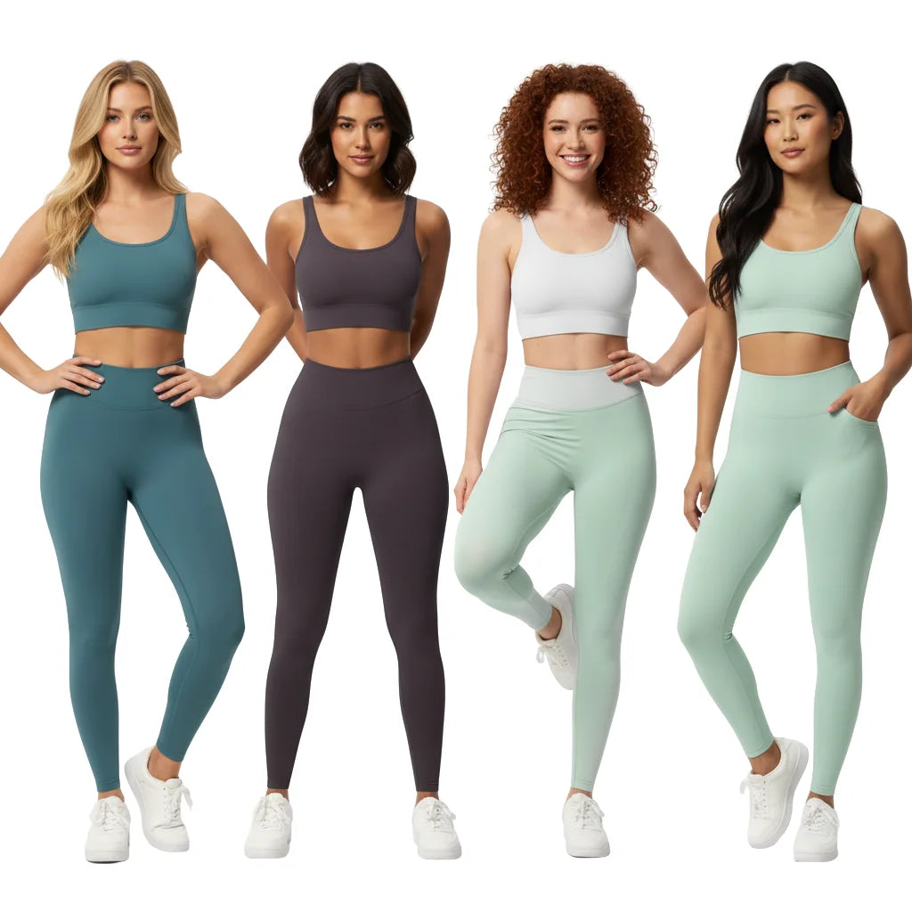 Women's Seamless Scrunch Workout Yoga Pants High Waist Peach Hip Compression Leggings Butt Lifter Ankle-Length Eco-Friendly