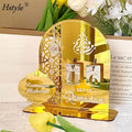 Hstyle Ramadan Advent Calendar Acrylic Countdown Calendars Decorations 30 Days Til Eid DIY Eid Mubaraks Ornament Gift for Kids