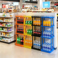Heavy Duty Double-Sided Metal Drink Shelves Beverage Display Stand for Water Cola and Convenience Stores High Capacity Rack