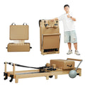 Wholesale Home Wooden Foldable Pilates Board Foldable Reformer Machine Commercial Folding Pilates Equipment for Yoga Studio