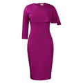 Classic Office Pencil Dress With Polyester Spandex and Stretch Fit for Comfortable and Professional Look