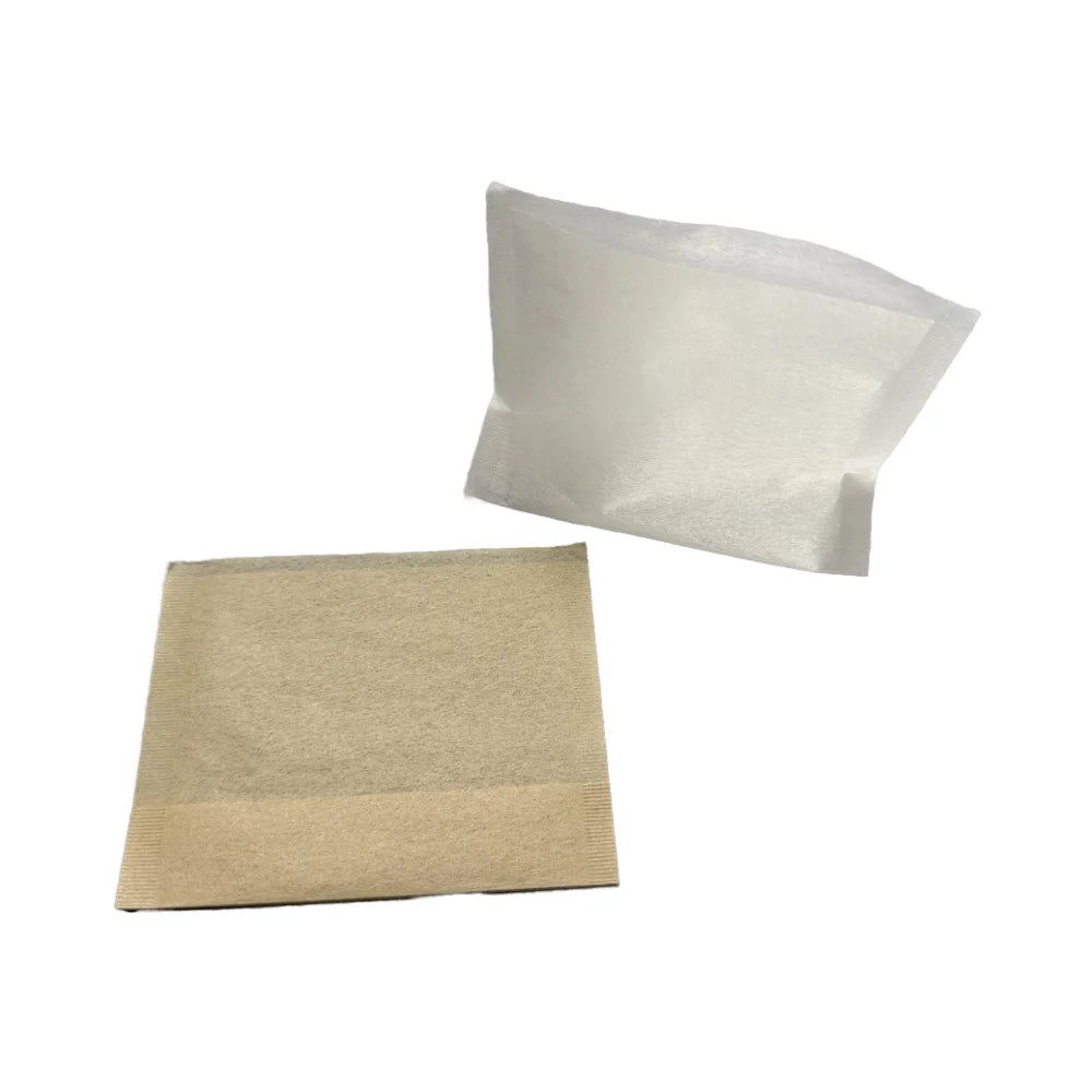 Disposable Biodegradable 75x100mm Wood Pulp Filter Tea Bag Lateral Opening Heat Seal Eco-Friendly Packaging Printing for Tea
