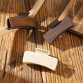 30PCS Plain Leather Covered Hair Clip Claw Wholesale Women Hair Claw Rectangle Barrettes Headwear Hair Accessories