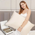 Wholesale 100% Mulberry Silk Pillowcase Pure Color with Solid Marine and Festival Pattern 22mm Woven Case for Hotel & Home Use