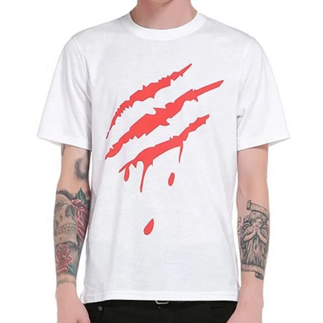 Promotional Knitted T-shirt Screen Printed Logo Design O Neck Short Sleeve  Mixed Poly Cotton Material Men Tshirt for Outdoor