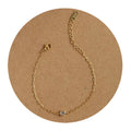 Minimalist Style Fashion Jewelry Bracelet Gold Plated Paperclips Rolo Chains Zircon Bracelet for Women