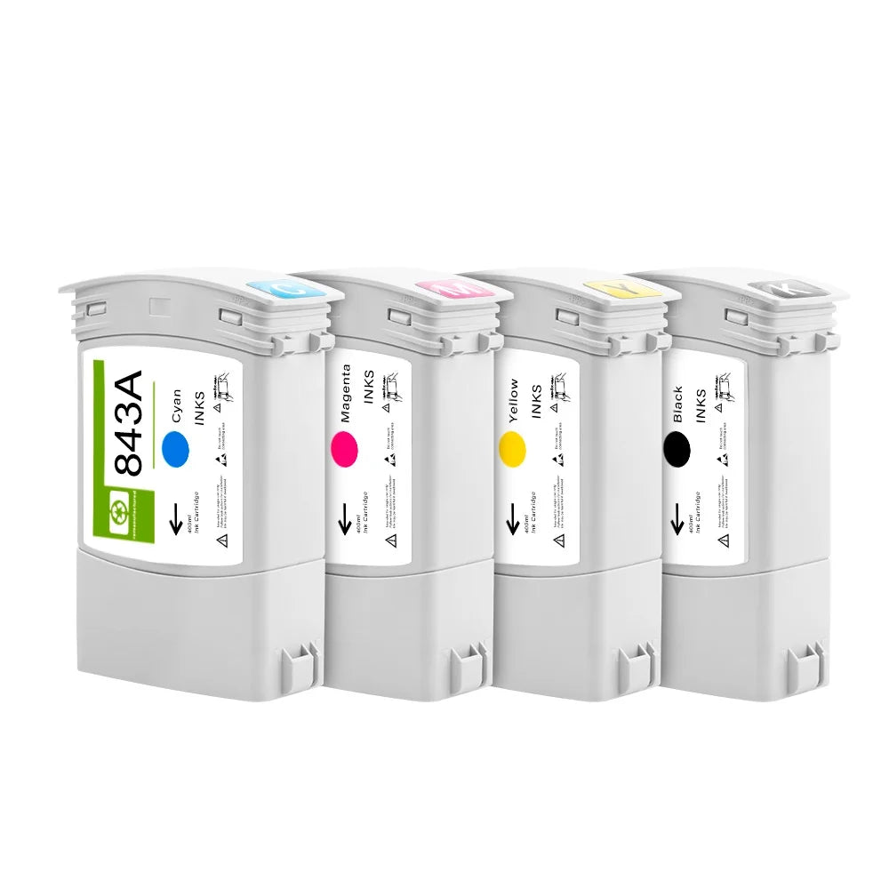 Ocbestjet for HP 843 Pagewide 843A 100% New Remanufactured Ink Cartridge With Full Pigment Ink for HP PageWide XL 4000  Printer