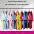 230 Grams Heavyweight Pure Cotton Short-sleeved Plain-colored Casual White T-shirt for Wholesale. Advertised Shirt with Logo. MegaBDM