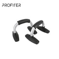 Profier Home Fitness Workout Stand Steel Push-Up Bar with Foam Handle (Black) for Strength Training
