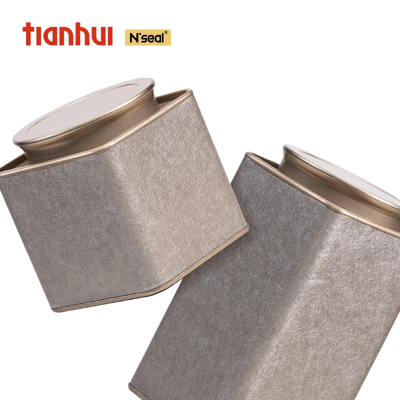 Tianhui Eco-Friendly Airtight Can for Tea Leaves and Coffee Beans  Container Customizable Digital Printing Square Tins