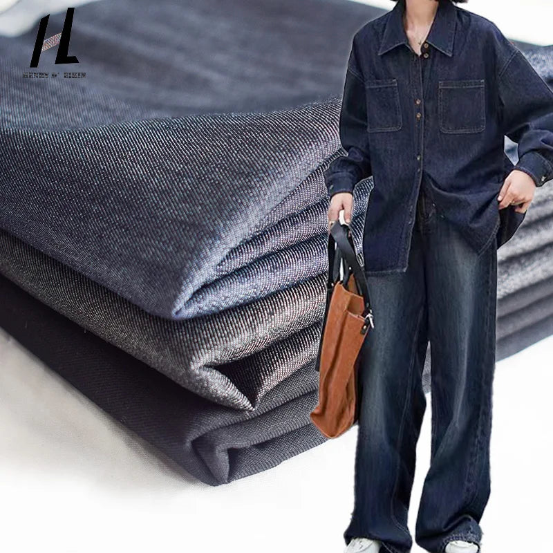 Lot Stock Rolls of Plain Jean Denim Fabric High Quality for Jean Pants Coat