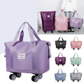 Universal Wheel Luggage Bag Expandable and Retractable Large Capacity Dry and Wet Separation Travel Storage Bag Handbag