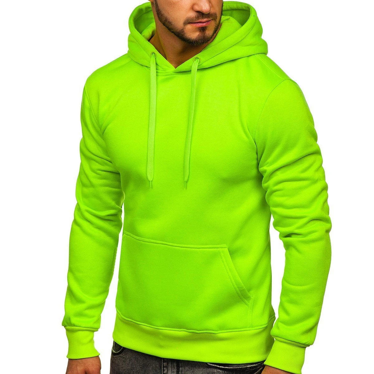 2024 Men's Casual Wear Long Sleeve Pullover Hoodies Comfortable Quick Dry with Embossed Print Wholesale Price Breathable