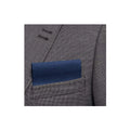 Black Natural Linen Folded Ready to Use Pocket Collar Blazer Handkerchief Men's One Size
