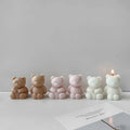 3D Bear Silicone Candle Mold Aromatherapy Plaster Decorative Crafts Resin Mold DIY Handmade Gift Making